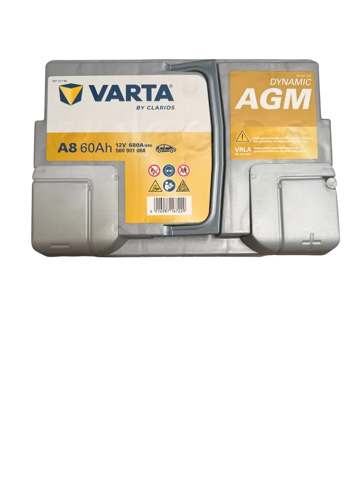 VARTA AGM DIN 60 A8 BATTERY
